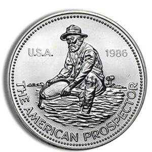 1 oz Silver Round – Engelhard Prospector
